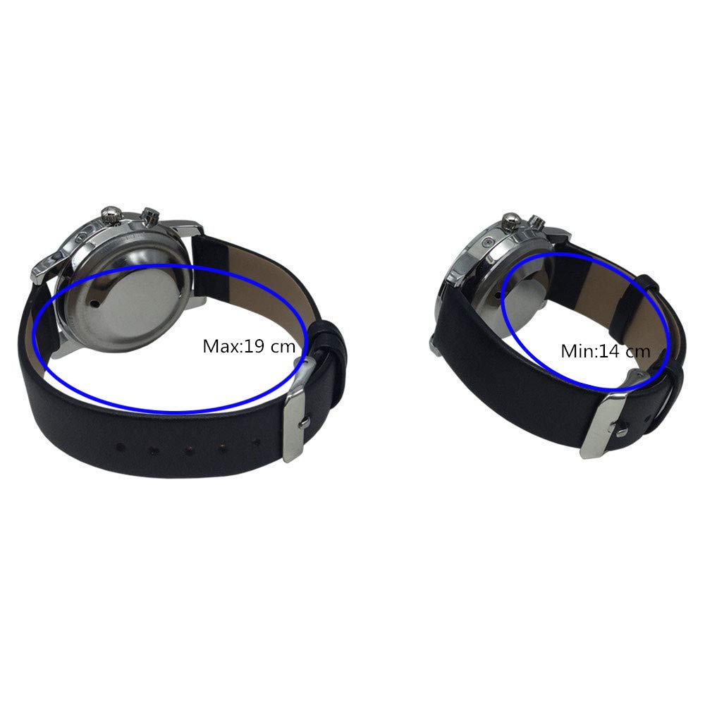 Часы VISIONU Немецкие Говорящие С будильником Голосовая функция времени и даты Белый циферблат Черный кожаный ремешок, фото №6 Часы VISIONU Немецкие Говорящие С будильником Голосовая функция времени и даты Белый циферблат Черный кожаный ремешок, фото №6