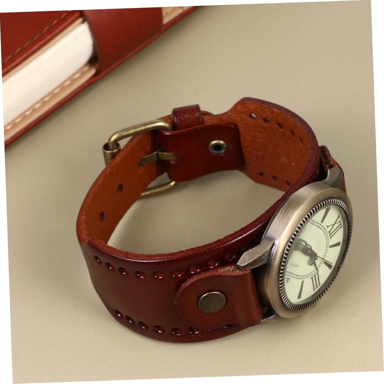 Женские наручные часы WRITWAA, кожаные, винтажные, кварцевые, с римскими цифрами, 2 шт., фото №7 Женские наручные часы WRITWAA, кожаные, винтажные, кварцевые, с римскими цифрами, 2 шт., фото №7