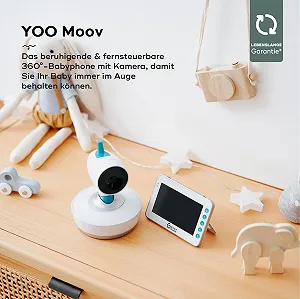 Відеоняня Babymoov YOO Moov 360 Degree з дистанційним керуванням synthetic.ua - Фото 1