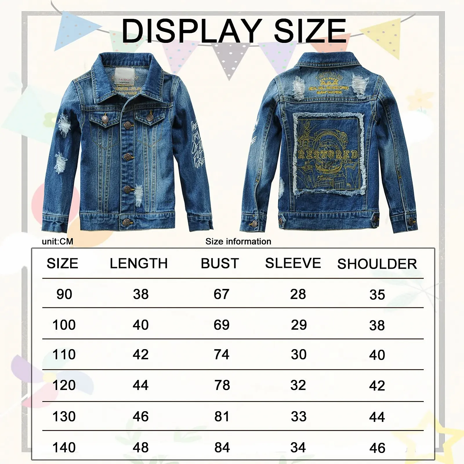 Джинсова куртка для хлопчиків L SERVER, денімова, бавовняна, весняно-осіння, фото №3 Джинсова куртка для хлопчиків L SERVER, денімова, бавовняна, весняно-осіння, фото №3