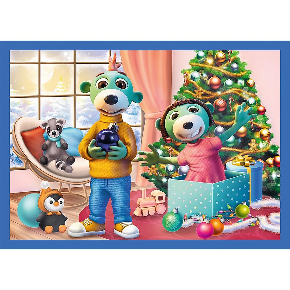 Пазл 4-в-1 Trefl The Treflik Family It's Snowing at the Trefliks 12-24 елементи, фото №7
