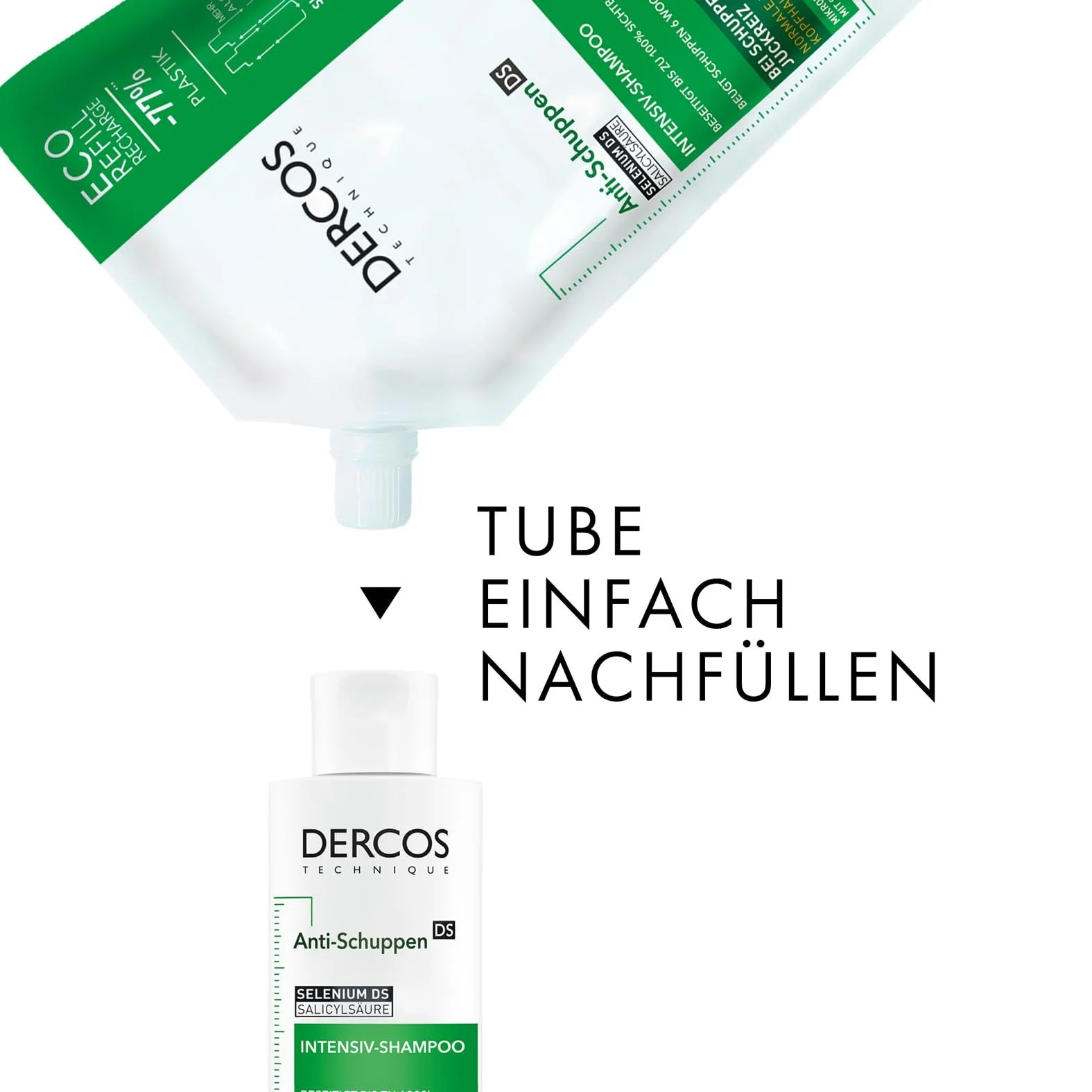 Шампунь Vichy Dercos проти лупи для нормального та сухого волосся з дисульфідом селену та саліциловою кислотою, 500 мл, фото №6 Шампунь Vichy Dercos проти лупи для нормального та сухого волосся з дисульфідом селену та саліциловою кислотою, 500 мл, фото №6