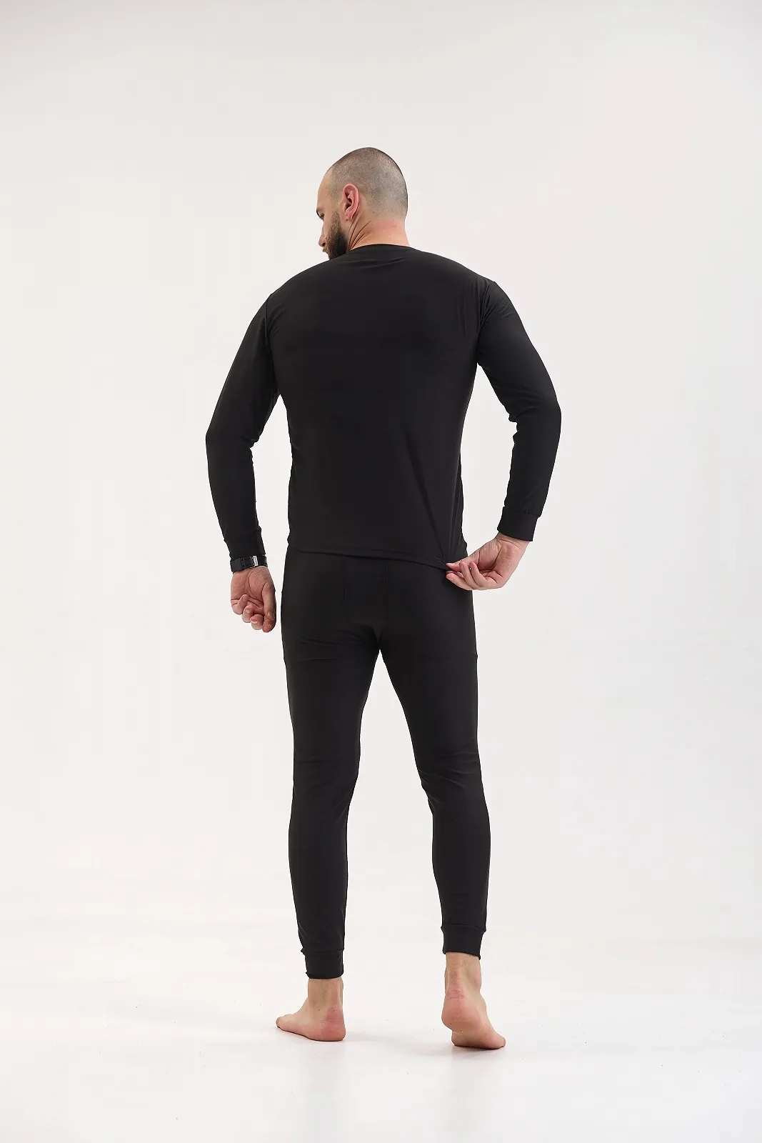 Термобілизна чоловіча Columbia omni-heat чорний комлпект зимовий з технологією збереження тепла Коламбія омні хіт, фото №3