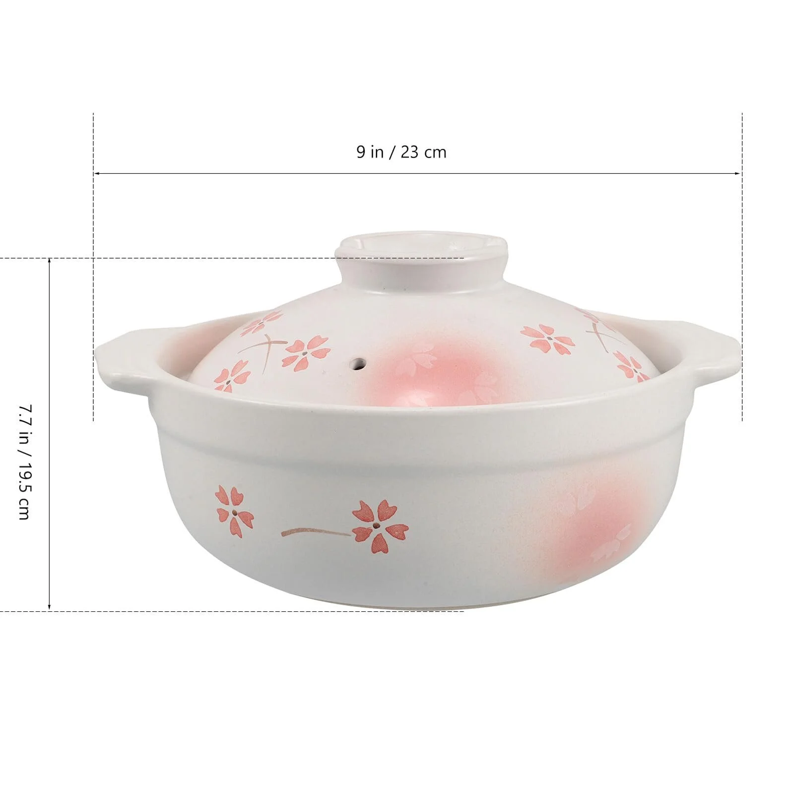 Горщик глиняний термостійкий з кришкою для газових плит, фото №2