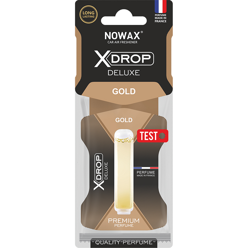 Ароматизатор целлюлозный с капсулой Nowax серия X Drop Deluxe Gold, фото №1 Ароматизатор целлюлозный с капсулой Nowax серия X Drop Deluxe Gold, фото №1