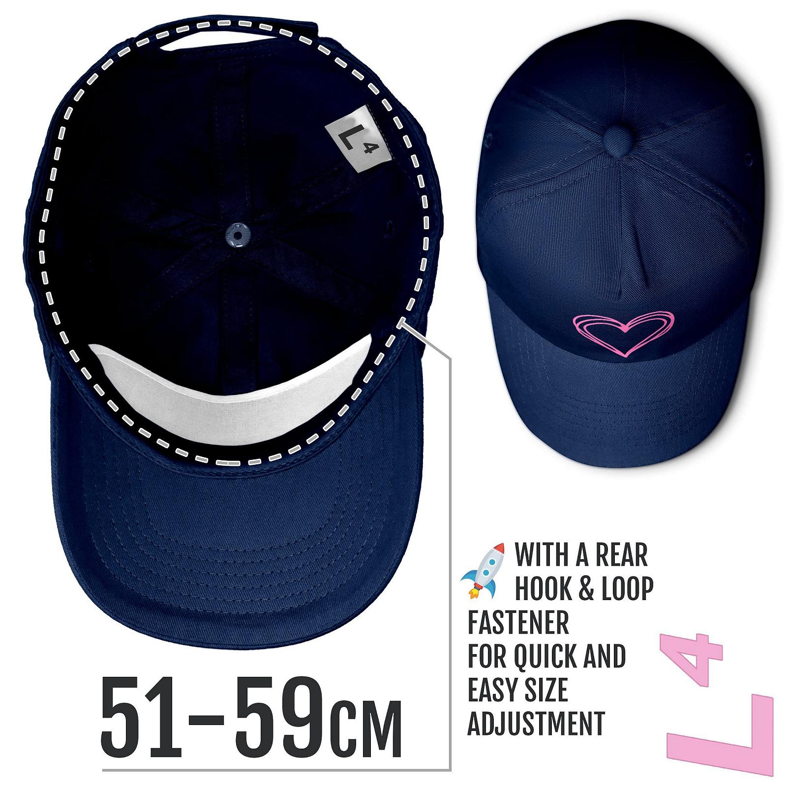 Бейсболка L4 для девочек с сердцем летняя Pink, фото №4