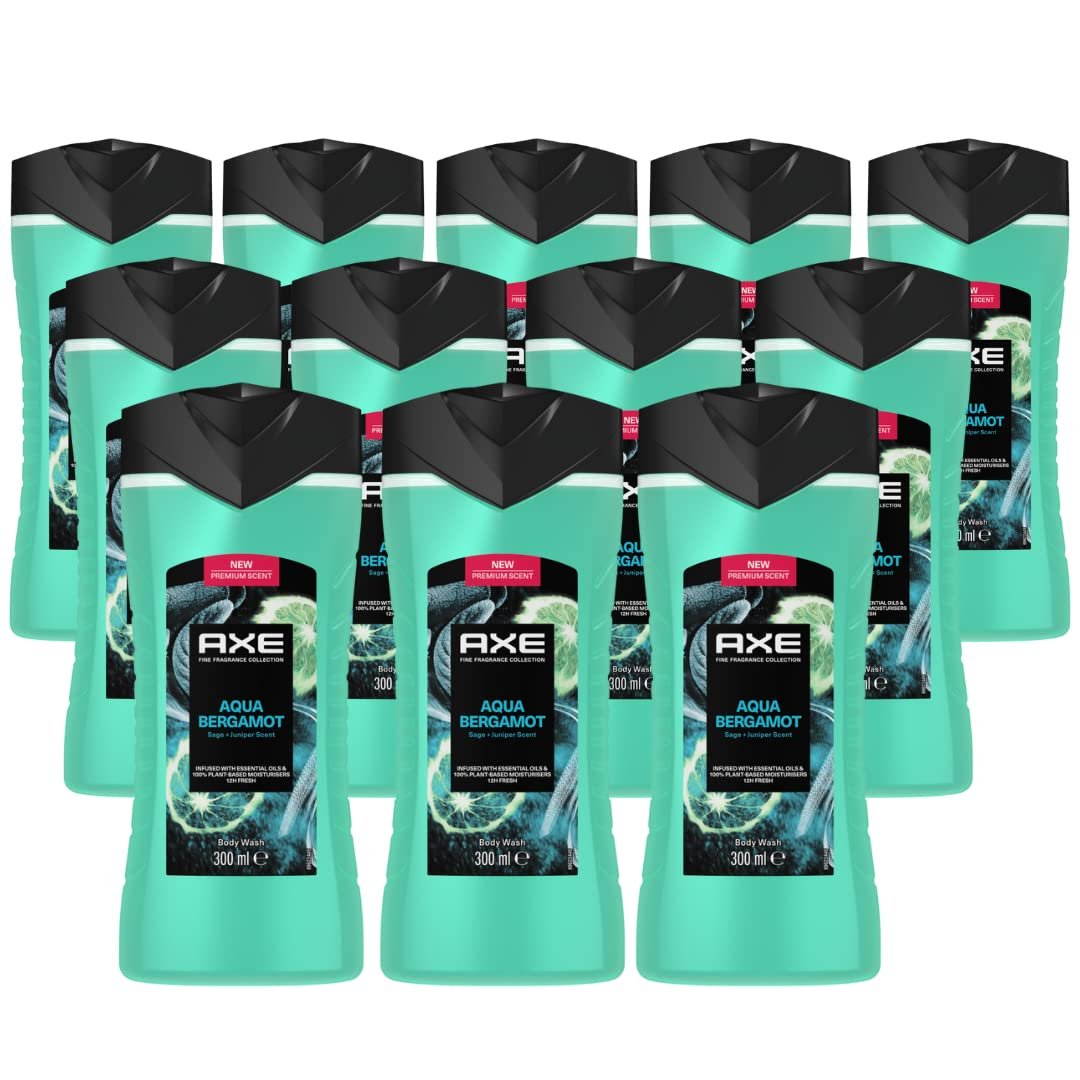 Гель для душу AXE Fine Fragrance Collection Aqua Bergamot 6 x 300 мл, фото №1