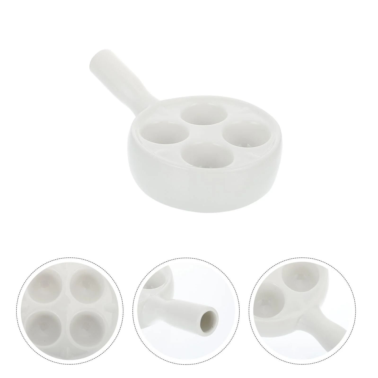 Форма для запікання равликів VALICLUD Керамічна З ручкою Біла, фото №6