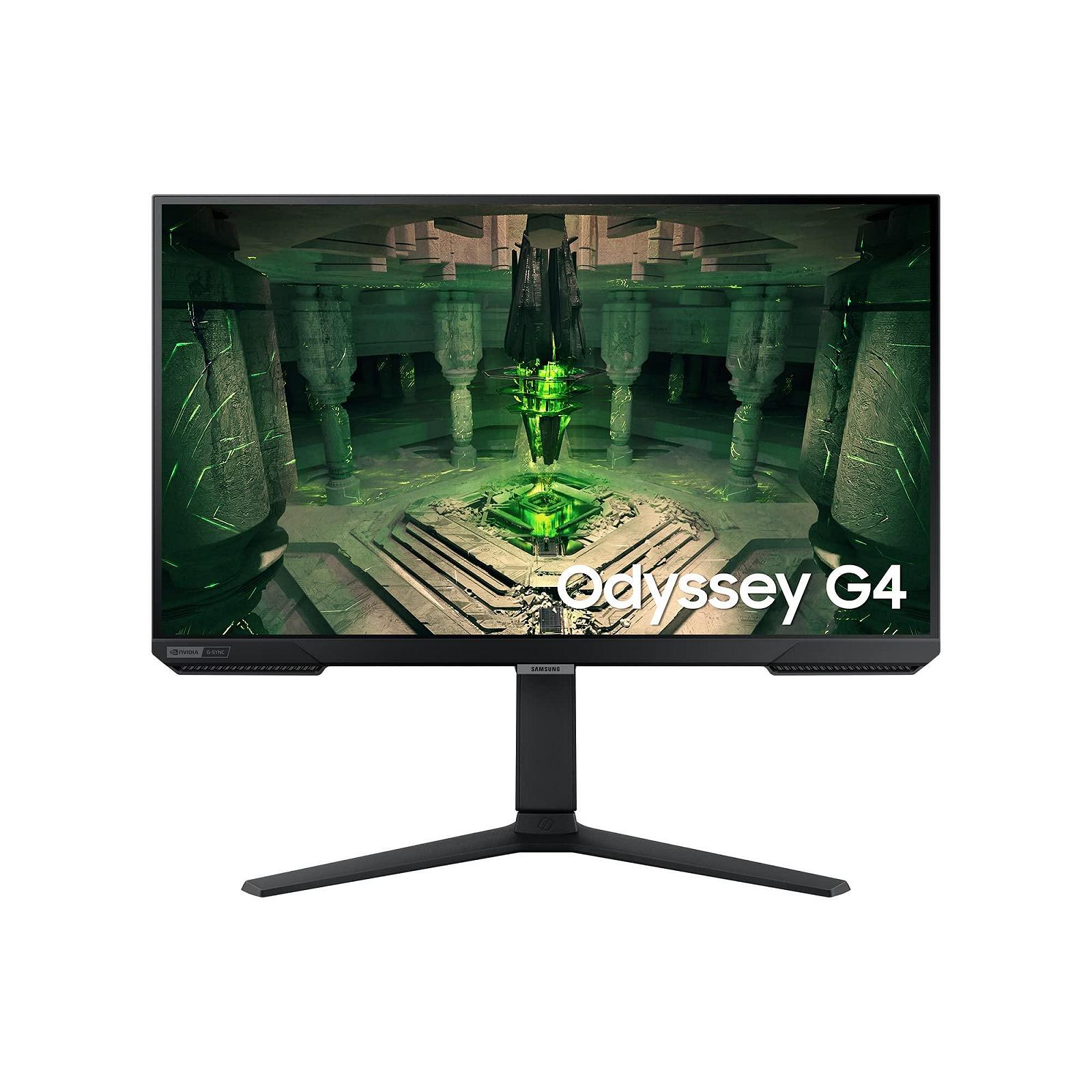 Монитор Samsung Odyssey G4B LS27BG400EU для гейминга, 27 дюймов, IPS панель, Full HD, AMD FreeSync Premium, G-Sync совместимый, 1мс (G/G) время отклика, частота обновления 240Гц, черный, фото №1