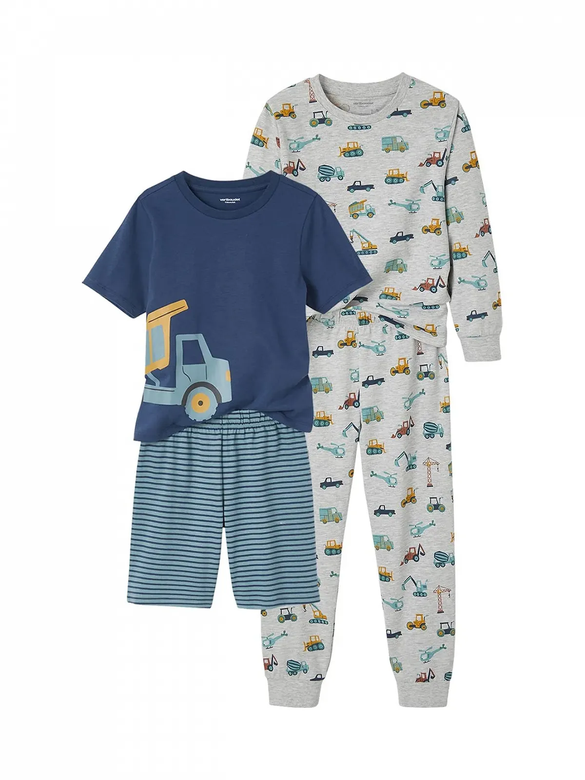 Піжама Vertbaudet Vertbaudet для хлопчиків + Шорти для піжами Будівельний майданчик, фото №1 Піжама Vertbaudet Vertbaudet для хлопчиків + Шорти для піжами Будівельний майданчик, фото №1