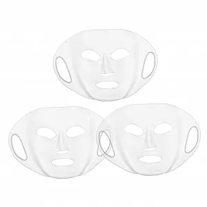 Силиконовая маска-чехол для увлажняющих масок PACKOVE, 3 шт., прозрачная - Фото 1