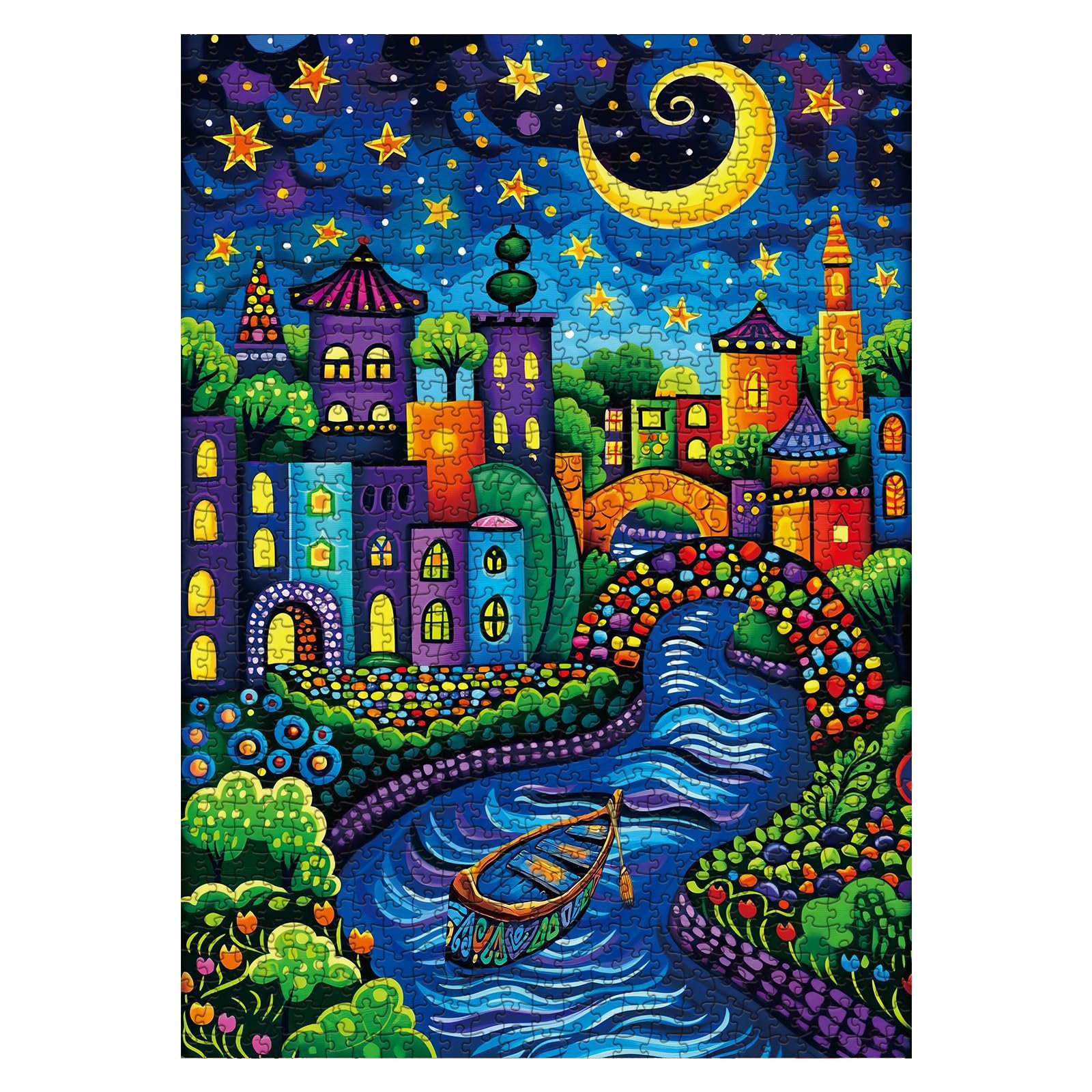 Пазл Fantasy Houses Scenic 1000 деталей Night Puzzles, фото №2