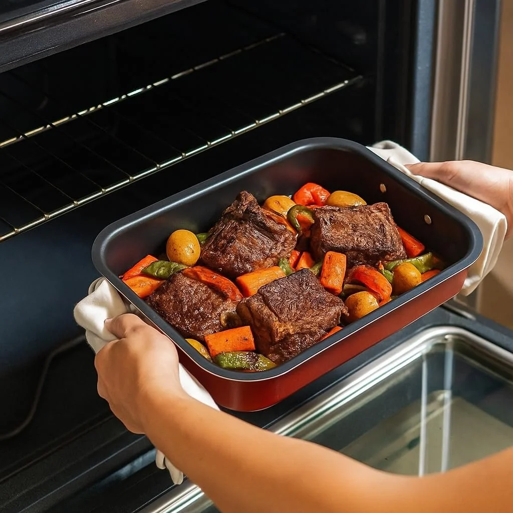 Набір форм для запікання Menax глибоких антипригарних 3 шт. Італія, фото №7