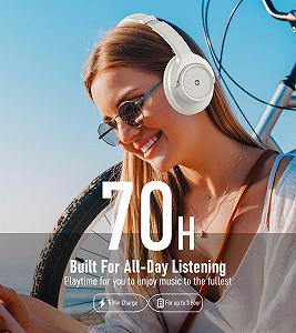 Наушники Lankey Sound Bluetooth Over-Ear 70 Часов Беспроводные Bluetooth с 3 Режимами EQ synthetic.ua - Фото 1