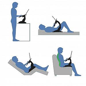 Столик для ноутбука, регулируемый по высоте, складной, для кровати, столик для завтрака, желтый synthetic.ua - Фото 1