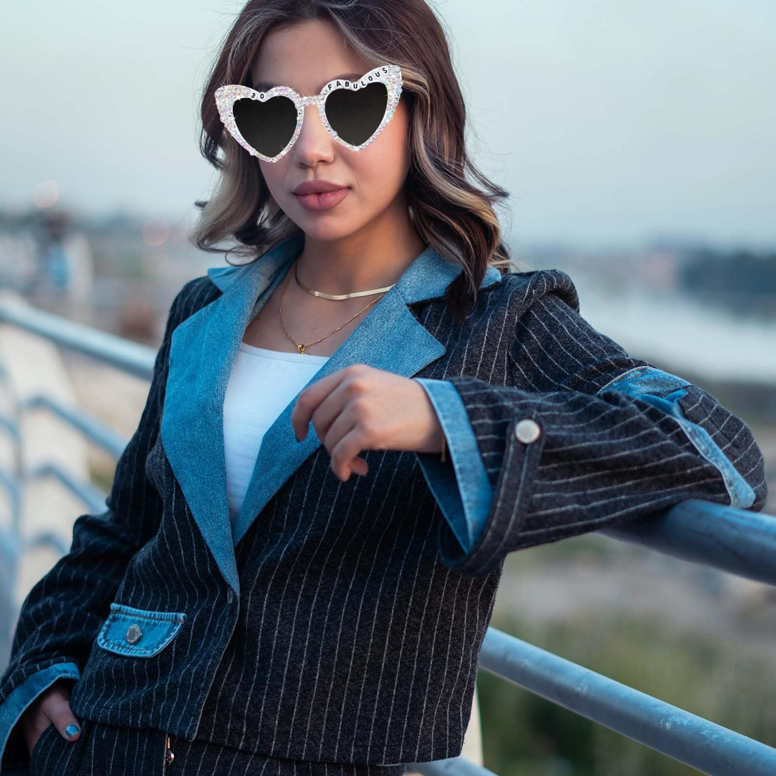 Очки Тип Topfunyy 30th Birthday Белые, фото №5