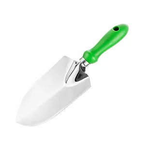 Лопата совкова садовий ручний Надміцний нержавіюча сталь Ергономічна ручка для садівництва, прополки, пересадки та копання Зелений - Фото 1