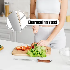 Мусат Honstab 30,5 см ручний багатоцільовий synthetic.ua - Фото 1