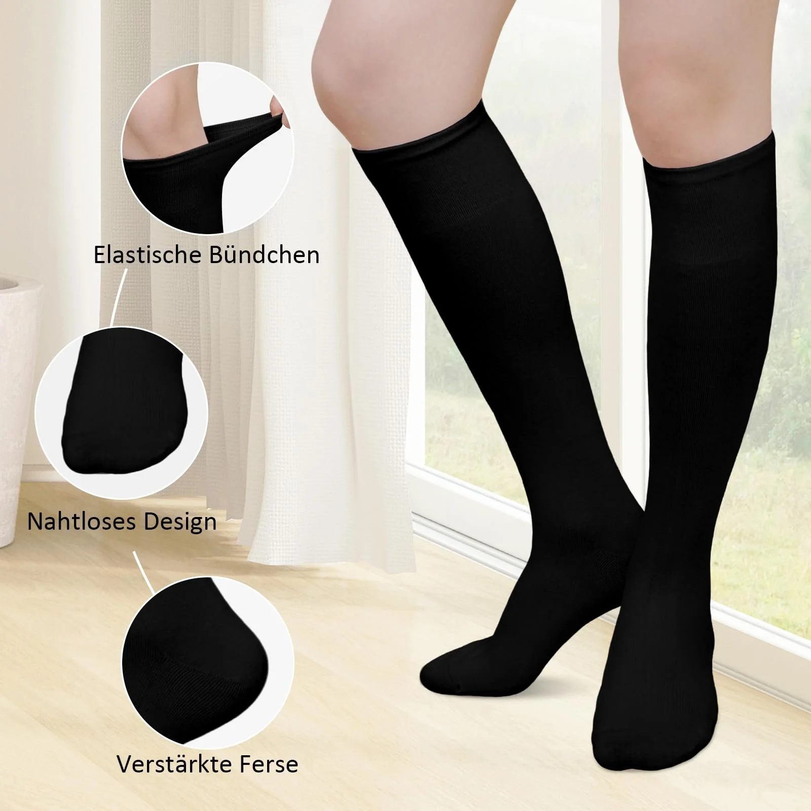 Жіночі гольфи LOFIR з гребінної бавовни 4 пари 35-46, фото №2 Жіночі гольфи LOFIR з гребінної бавовни 4 пари 35-46, фото №2