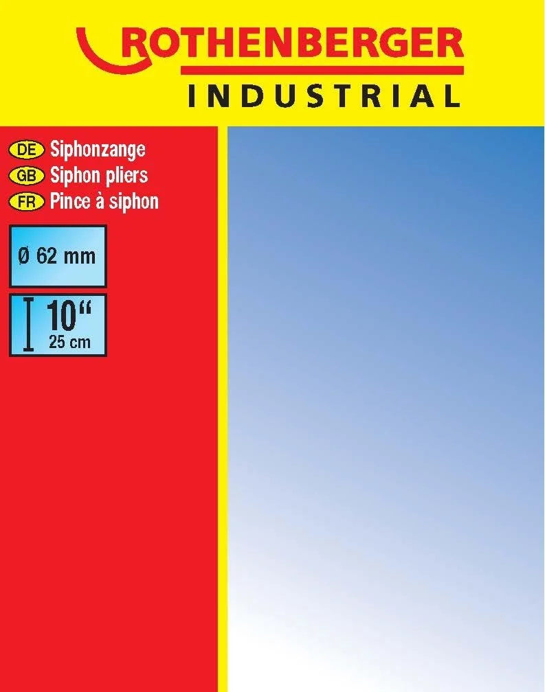 Клещи для сифонов Rothenberger Industrial Sanigrip 250 мм, фото №2 Клещи для сифонов Rothenberger Industrial Sanigrip 250 мм, фото №2