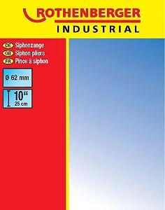 Клещи для сифонов Rothenberger Industrial Sanigrip 250 мм synthetic.ua - Фото 1
