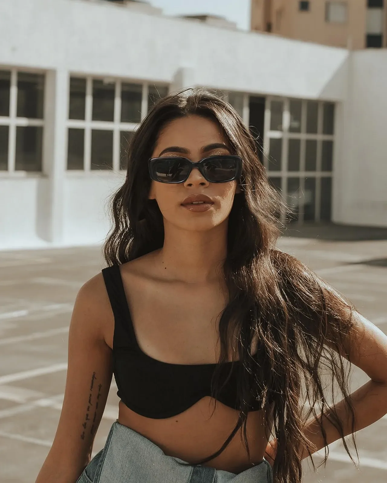 Сонцезахисні окуляри Retro JOOX Жіночі Прямокутні Поляризовані 90-х, фото №2