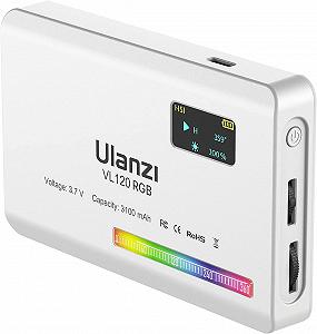 Накамерне світло RGB HUE 360 2500-9000К Ulanzi VL120RGB White synthetic.ua - Фото 1
