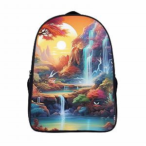Ранець DPEOANEBN Waterfall Wonderland для хлопчиків, дівчаток та підлітків, водонепроникний, шкільний, для жінок та чоловіків, для ноутбука, рюкзак 40x28x16 см - Фото 1