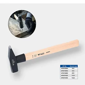 Слесарный молоток BRILLIANT TOOLS BT073050 500 г с рукояткой из гикори synthetic.ua - Фото 1