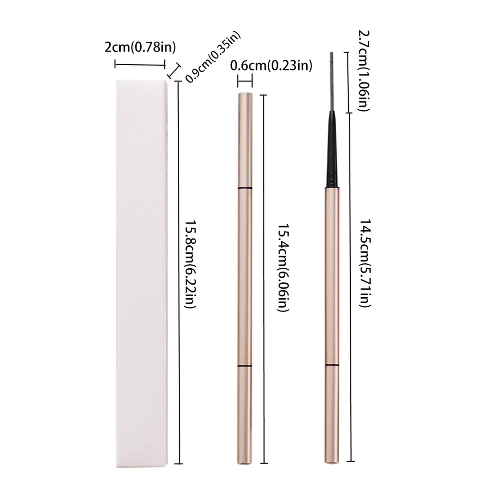 Карандаш для бровей Eyebrow Dyeing Черный Коричневый Двусторонний с щеточкой, фото №6