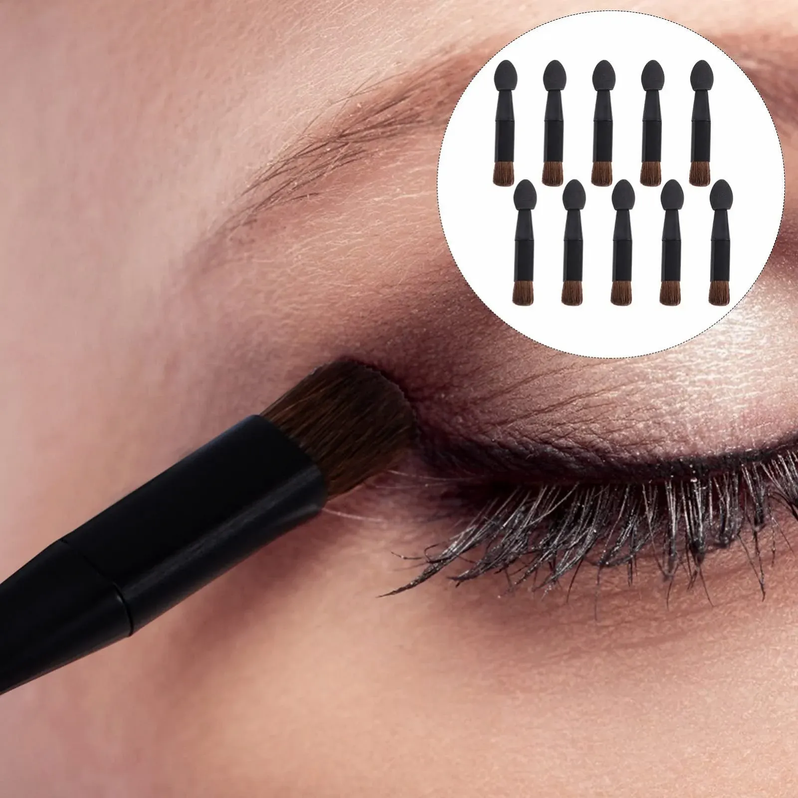 Набір пензлів для тіней двосторонніх FRCOLOR 30 штук, фото №7