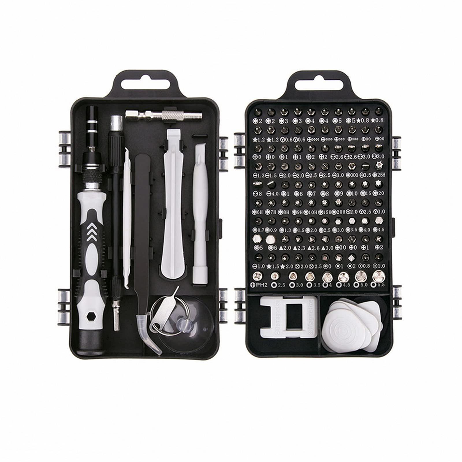 Набір викруток 115 в 1 З магнітними насадками Прецизійний Набір, фото №1