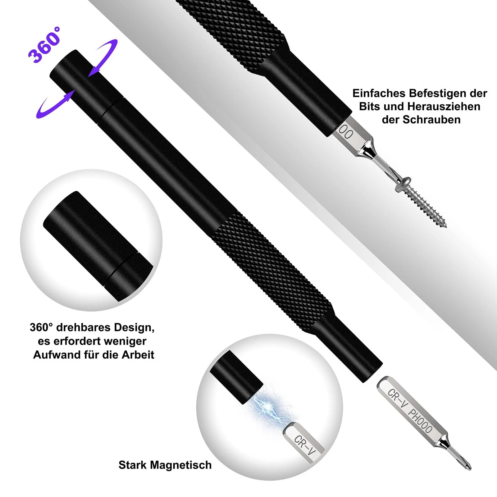 Набір прецизійних викруток VCELINK 25 в 1 з 24 бітами магнітний, фото №3