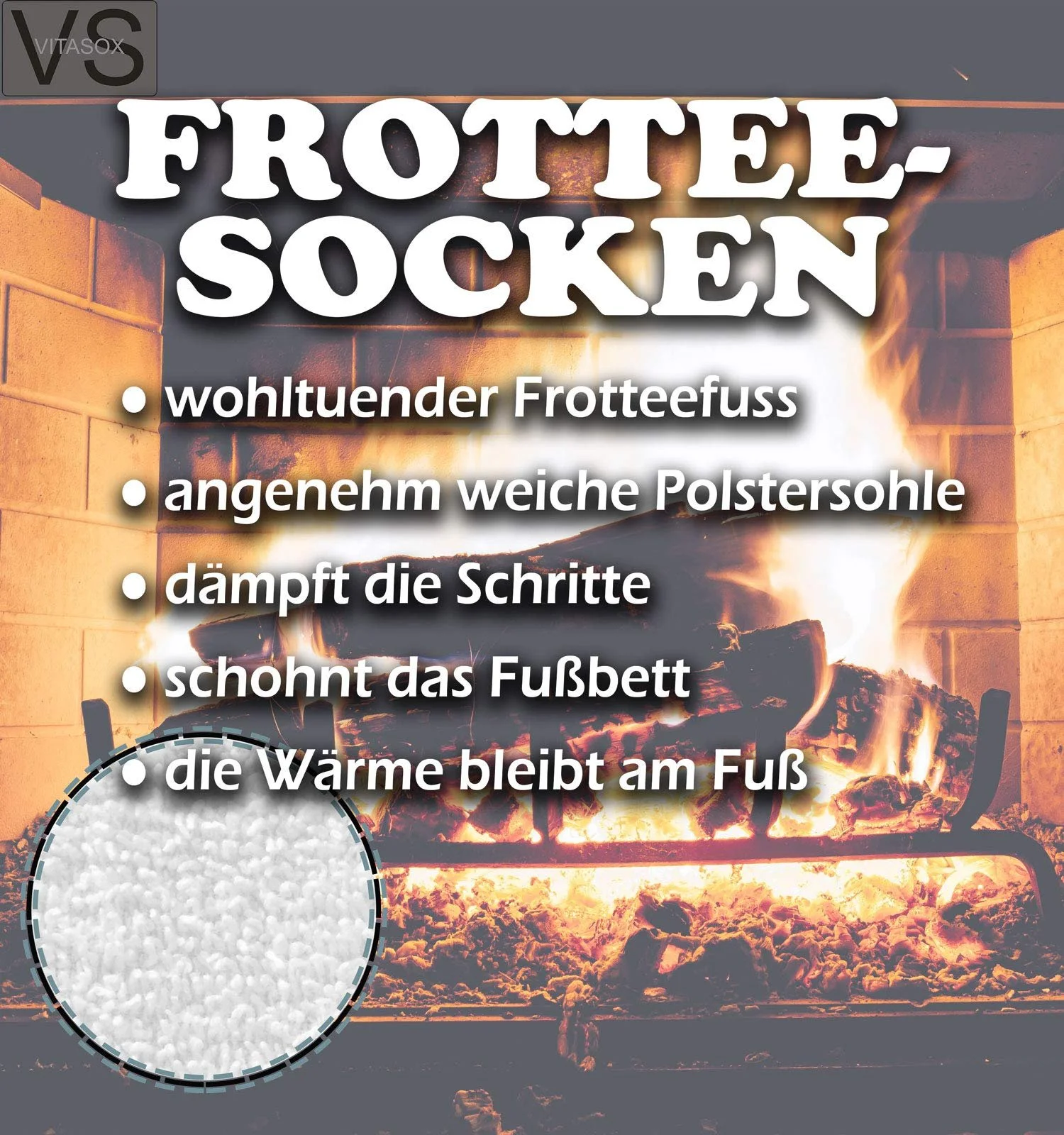 Теплі термошкарпетки махрові Vitasox з еластичною манжетою для жінок, фото №3 Теплі термошкарпетки махрові Vitasox з еластичною манжетою для жінок, фото №3