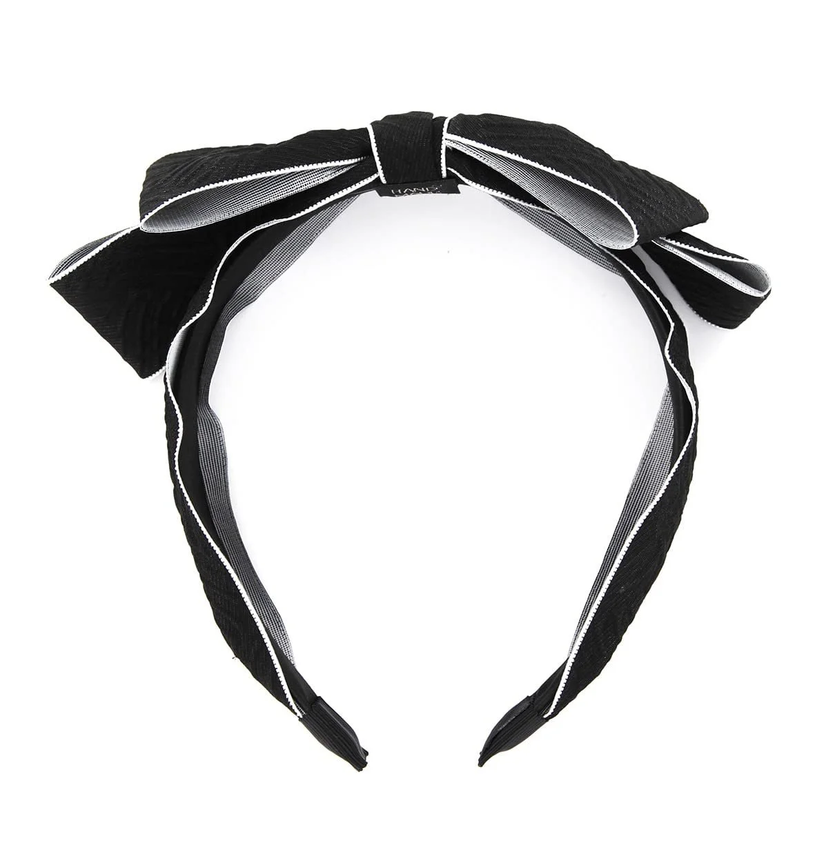 Обруч Axy HRS4 з великим бантом 17 см x 5 см Чорний, фото №5