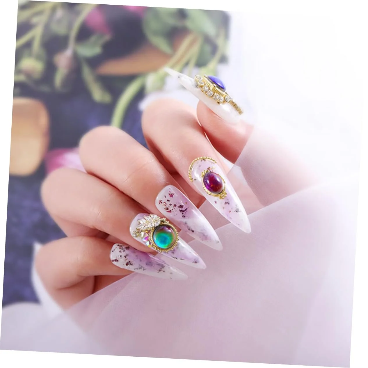 3D Наклейки для нігтів Beavorty, блискучі стрази, кристали з пласкою задньою частиною, прикраси для манікюру, фото №4 3D Наклейки для нігтів Beavorty, блискучі стрази, кристали з пласкою задньою частиною, прикраси для манікюру, фото №4