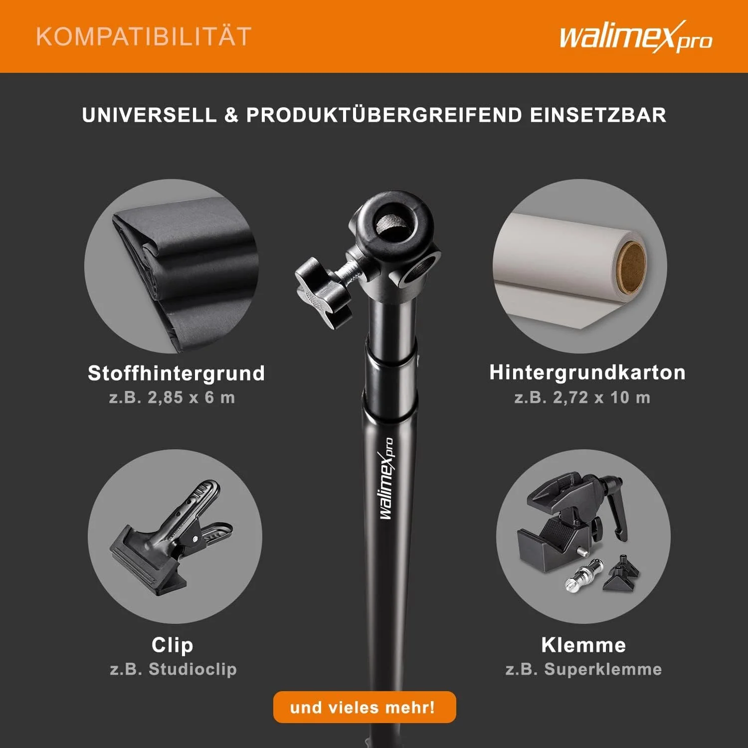 Телескопічна нижня штанга Walimex pro 120-307 см Чорний, фото №6 Телескопічна нижня штанга Walimex pro 120-307 см Чорний, фото №6