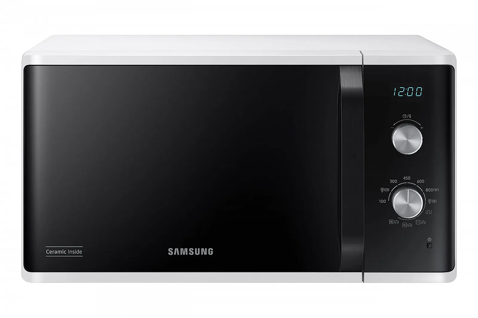 Отдельностоящая микроволновая печь Samsung MG23K3614AW/ET Dual Dial Crunch Cooking AutoDefrost 23 л 800 Вт + 1100 Вт Белая, фото №1 Отдельностоящая микроволновая печь Samsung MG23K3614AW/ET Dual Dial Crunch Cooking AutoDefrost 23 л 800 Вт + 1100 Вт Белая, фото №1