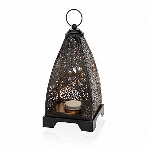 Лампа-подсвечник NKlaus Medina 11490 23 см железо черная с золотом - Фото 1