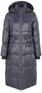 Пальто-пуховик Armani Exchange Shiney Nylon Long для жінок - Фото 1