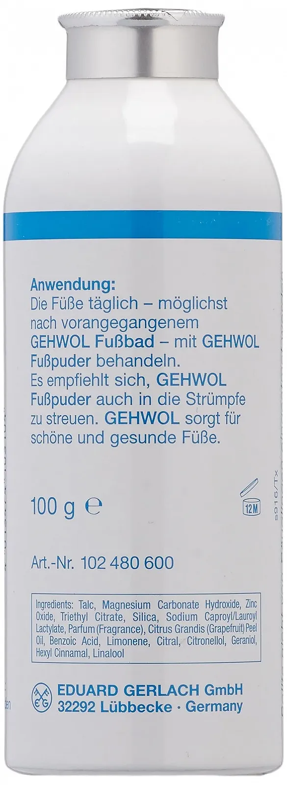 Пудра для ніг Gehwol 100 г, фото №2