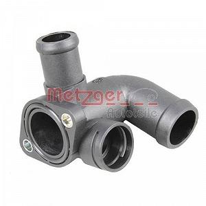 Фланець охолоджувальної рідини METZGER 4010220 для SKODA VW головка блока циліндрів поздовжній synthetic.ua - Фото 1