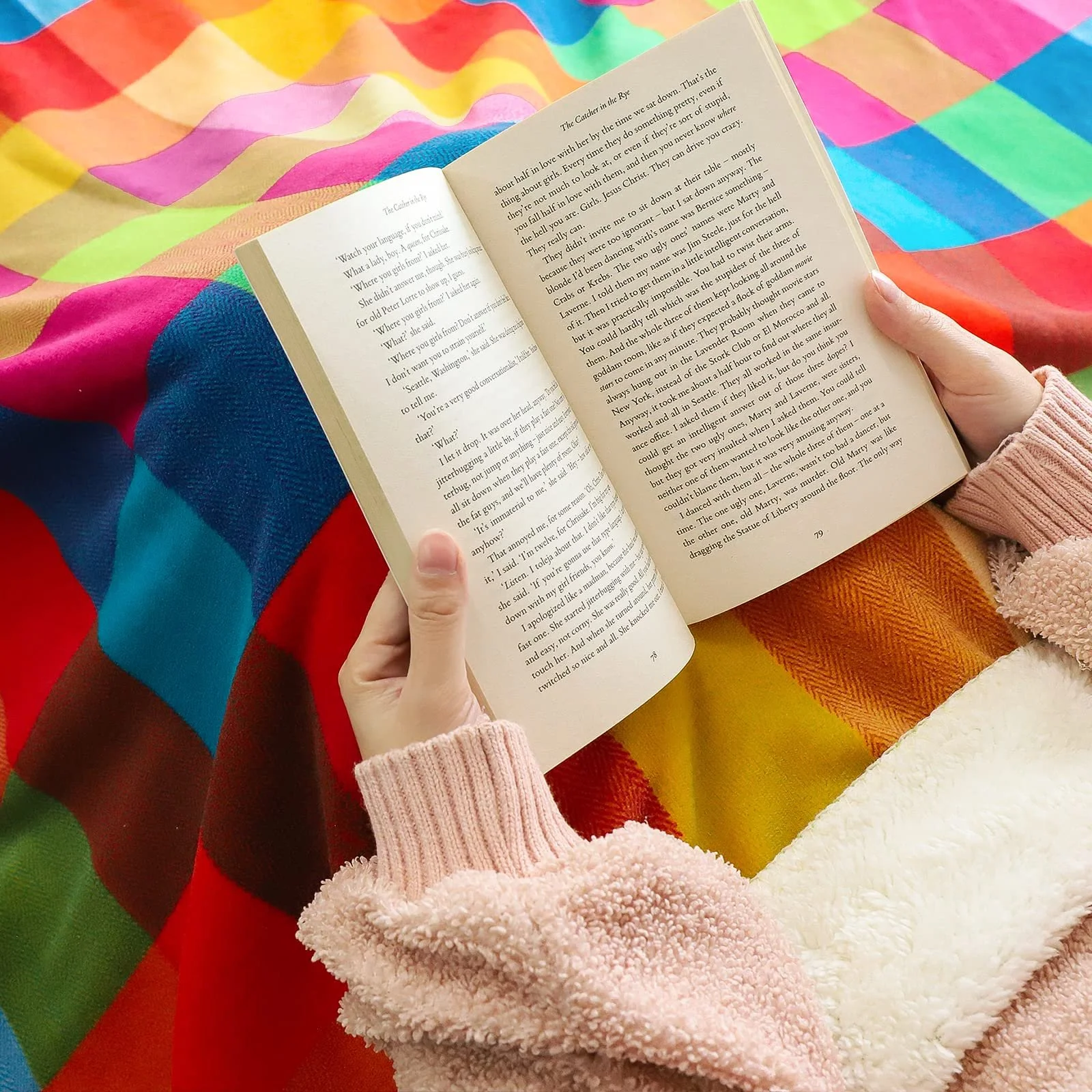 Плед JOTOM Cuddly 130 x 160 см М'який пухнастий плед для дивана або вітальні, фото №4