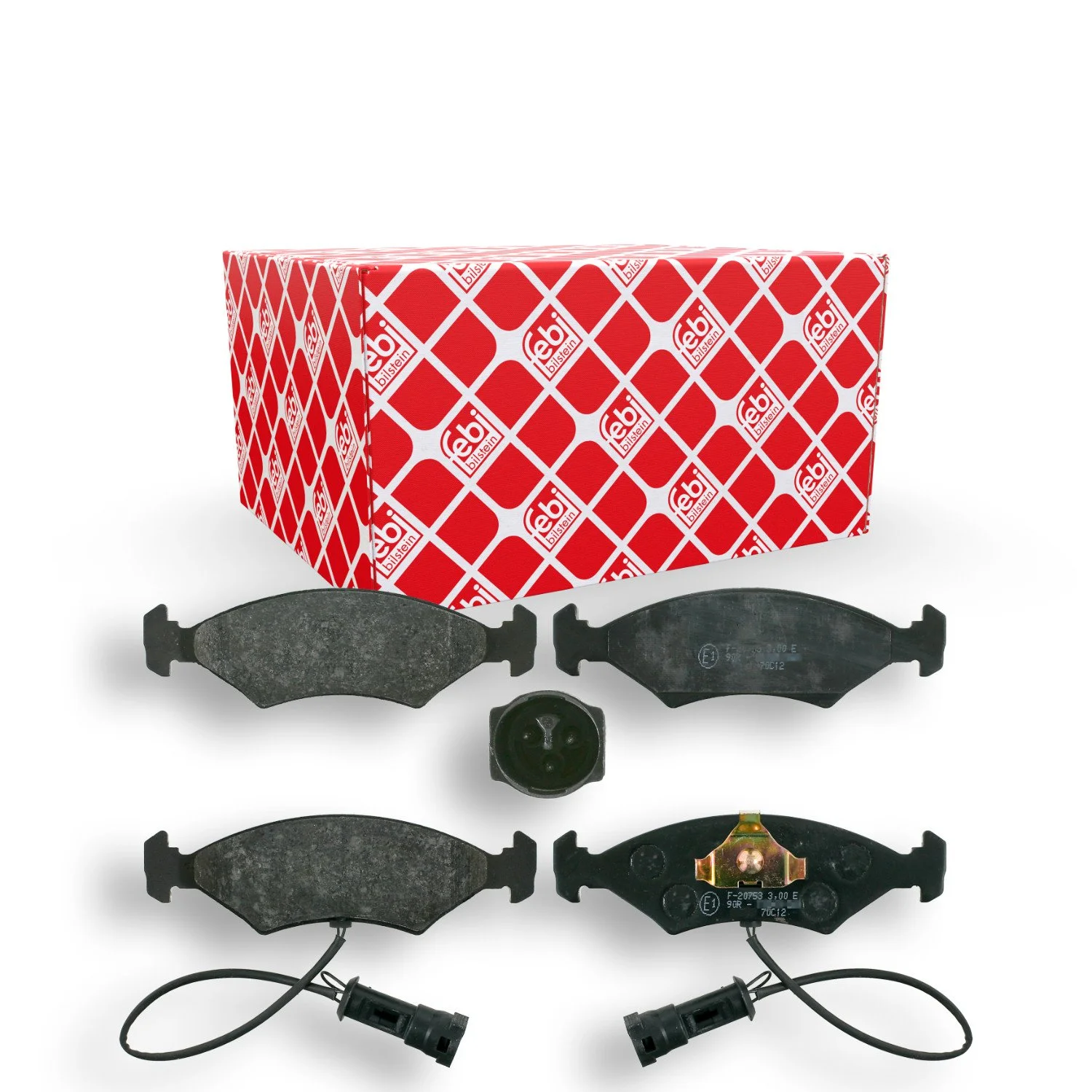 Комплект гальмівних колодок FEBI BILSTEIN 16024 дискове гальмо для FORD передній міст, фото №1 Комплект гальмівних колодок FEBI BILSTEIN 16024 дискове гальмо для FORD передній міст, фото №1