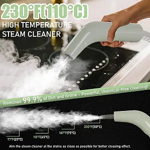 Ручний пароочисник 2500 Вт 6 насадок 1.6 л для меблів та кухні synthetic.ua - Фото 1