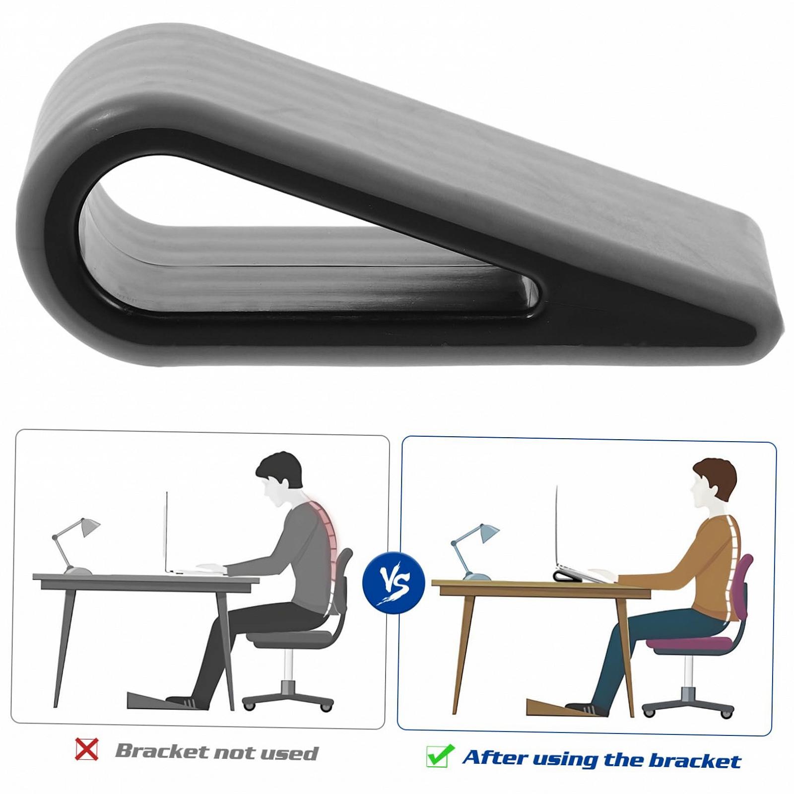 Підставка для ноутбука Силіконова Ергономічна Портативна і Легка для Столу та Подорожей Чорний, 2 шт, фото №7