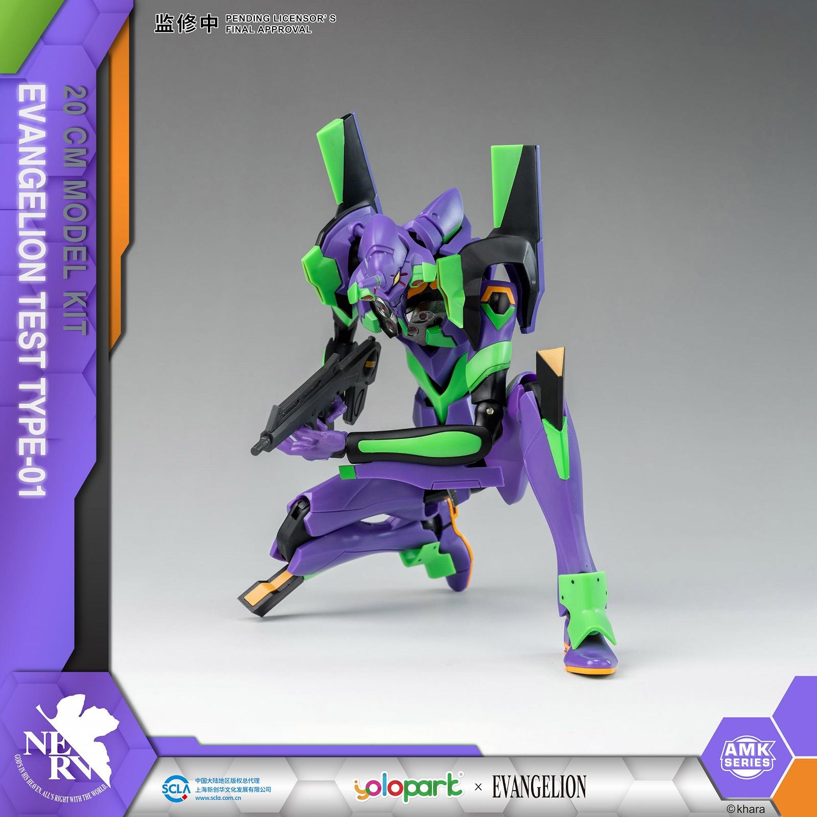 Фигурка YOLOPARK Evangelion, 20 см, подвижная, человекоподобное, решающее оружие, Neon Genesis Evangelion, модельный набор (EVA-01), фото №4