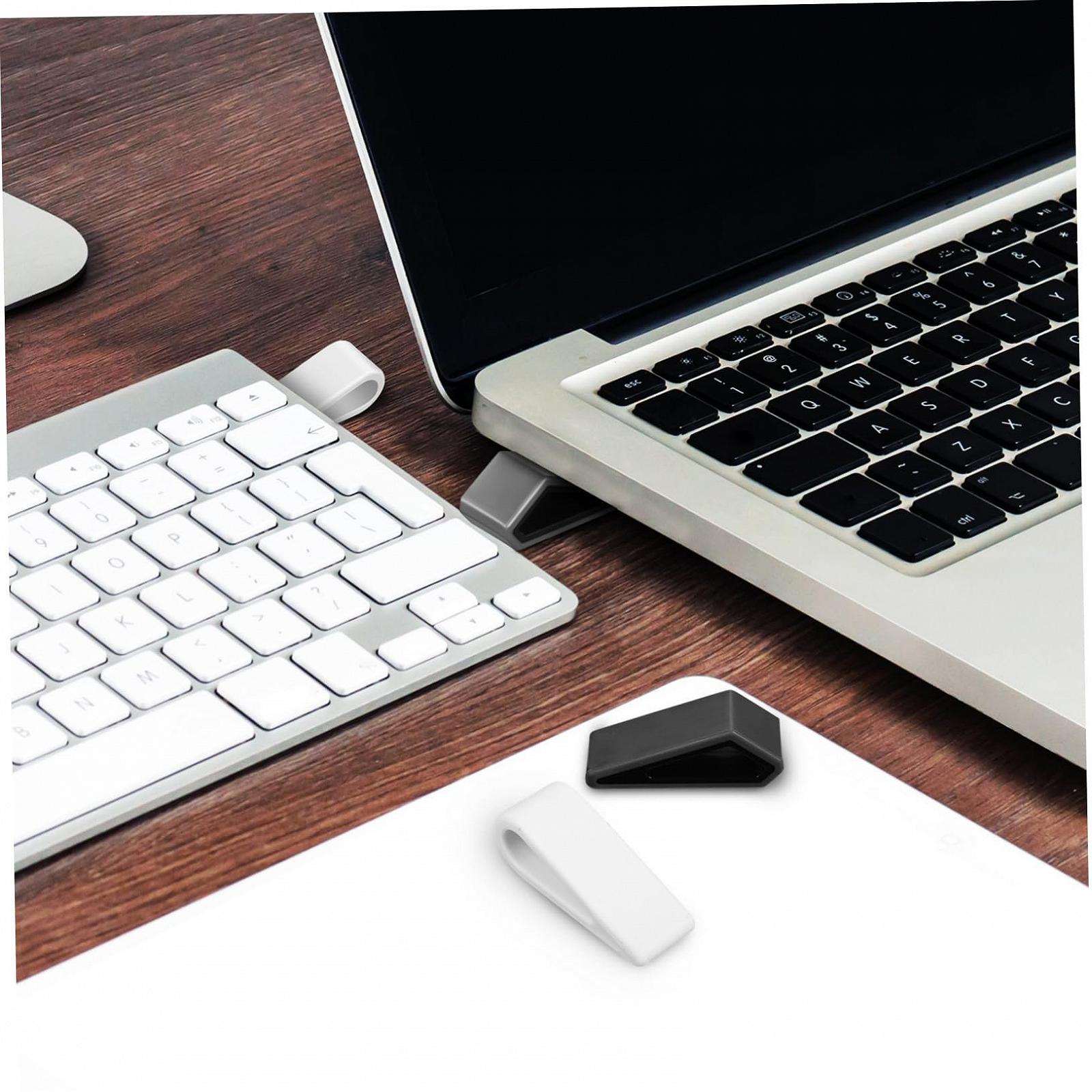 Подставка для ноутбука TEHAUX 4 шт. с противоскользящим дизайном, регулируемая подставка для ноутбука, охлаждающая подставка для дома и офиса, стабильная и легкая для отвода тепла, фото №6 Подставка для ноутбука TEHAUX 4 шт. с противоскользящим дизайном, регулируемая подставка для ноутбука, охлаждающая подставка для дома и офиса, стабильная и легкая для отвода тепла, фото №6