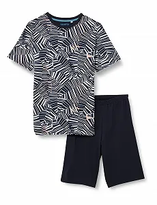 Комплект піжами Sanetta для хлопчиків, шорти, сірий - Фото 1