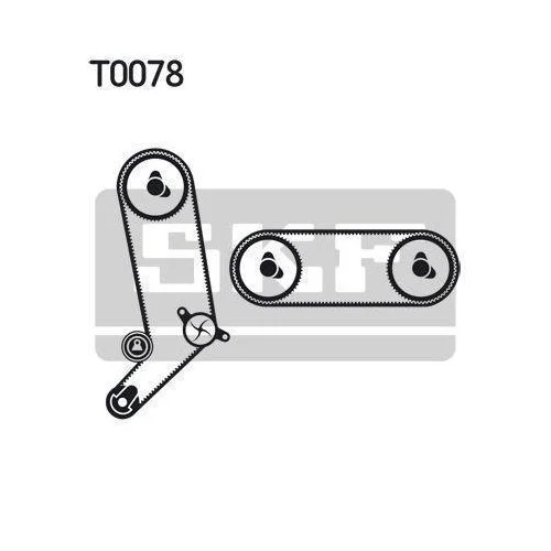 Водяний насос і комплект ременя ГРМ SKF VKMC 01271 для AUDI SEAT SKODA VOLVO VW, фото №2